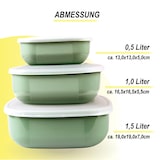 thumbnail of Vorratsdosen mit Deckel für Lebensmittel, Frischhaltedosen Mikrowellen-, Gefriergeeignet, Spülmaschinenfest 9er Set, Meal Prep Boxen, Aufbewahrungsbox