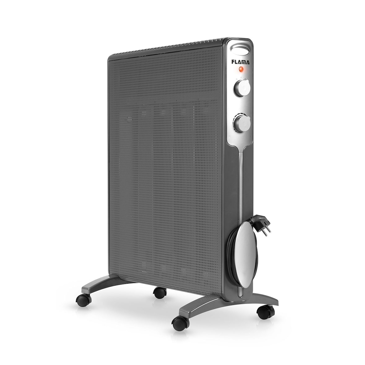 FLAMA - Radiador de Mica 2335FL, Cinza, 2000 W