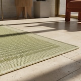 thumbnail of Teppich Balkon Unifarben Pflegeleicht Waschbar Strapazierfähig Terrasse Küche Läufer Grün 80x250 cm OEKO-TEX – ORIANA von Kadima Design