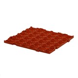 thumbnail of Kunststoff Bodenrost Bodenplatte für Sauna/Garten/Poolbereich 500 x 500 x 25 mm Rot-Braun