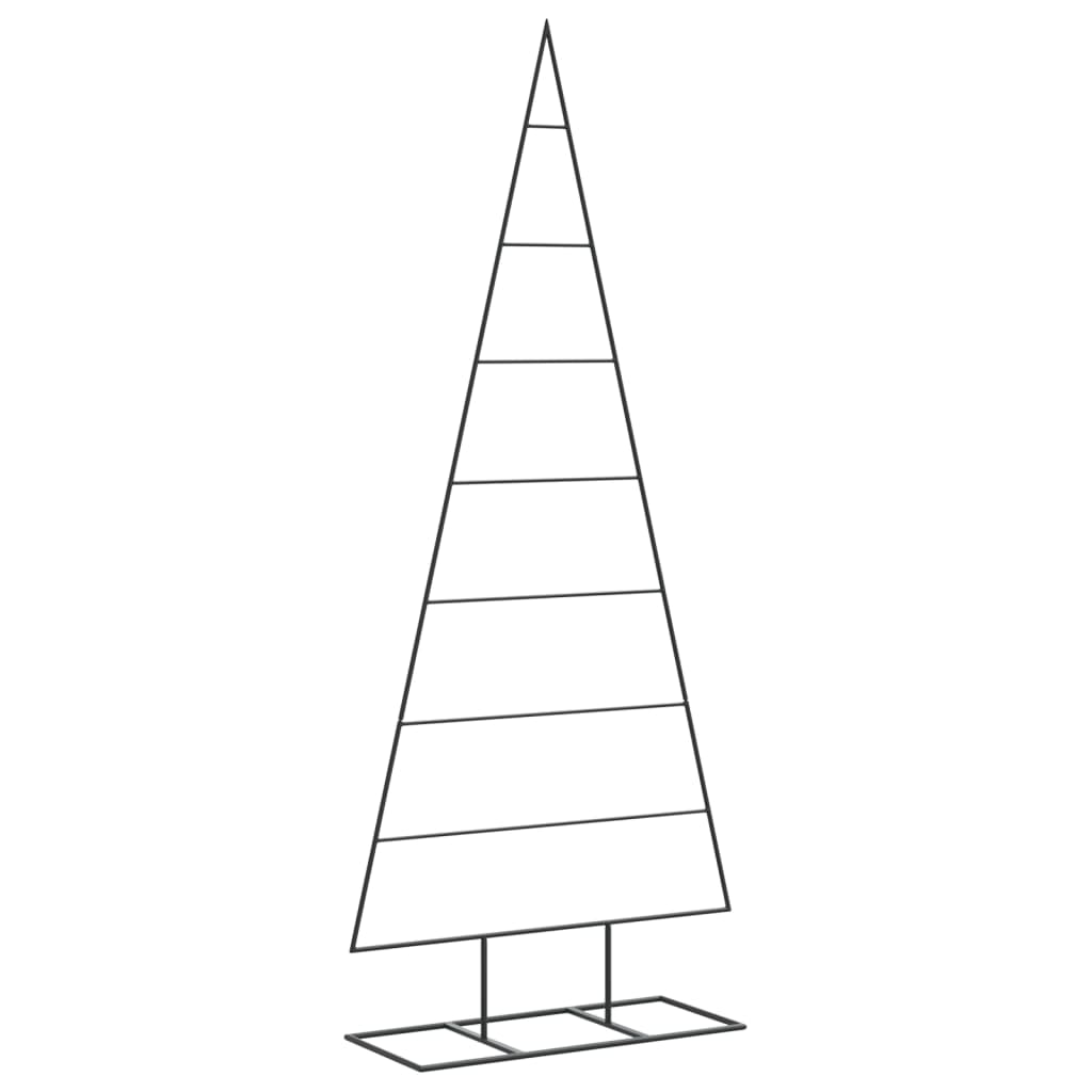 vidaXL Metall-Weihnachtsbaum für Dekorationen Schwarz 150 cm