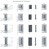 thumbnail of Schubladensystem Weiß Unterflurführungen Soft Close Schubkasten-Set 300mm 86mm