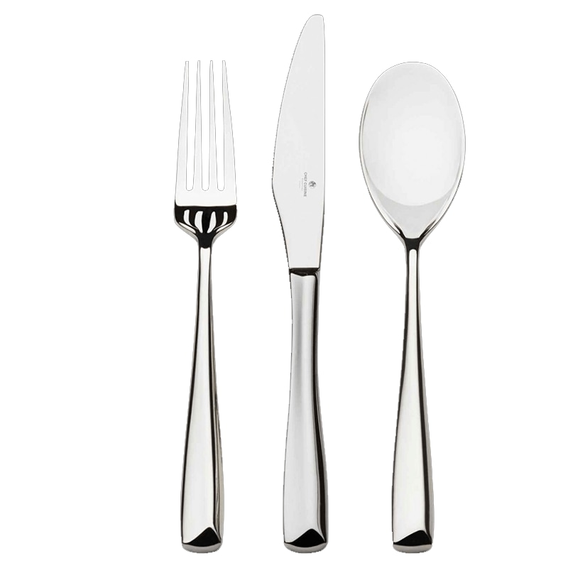 CHEF CUISINE Tafelbesteck Set, 6-tlg., Hochwertiger 18/10 Edelstahl, Geschmiedet, Rostfrei, Spülmaschinengeeignet