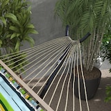 thumbnail of Soporte para hamacas de acero estructura para hamaca carga 220 kg con rueda 2 ganchos ajustables en 6 niveles y bolsa de transporte 290x120x115 cm