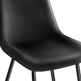 thumbnail of tectake Lot de 8 chaises Rembourrées aspect velours assise Ergonomique noir - 404938