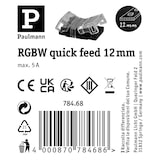 thumbnail of Paulmann Pro Strip Connecteur RGBW Quick 17x24mm max. 120W Transparent#Noir 78468