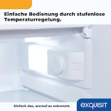 thumbnail of Exquisit Kühlschrank KS16-4-HE-040D inoxlook, 109 l Fassungsvermögen