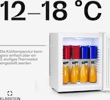 thumbnail of Brooklyn 23 Mini-Kühlschrank Glastür LED Ablage Weiß