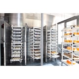 thumbnail of Carro porta bandejas plegable de 540 x 650 x 1790 mm. (h)  Para cajas o bandejas N.E. de hasta 120 mm. (h) 10 niveles GRIS, RUEDAS DE PP