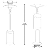 thumbnail of Estufa de gas para terraza y jardín ROMERO GARDEN GNOMO – Acero inoxidable, hasta 35 m², calefacción exterior eficiente