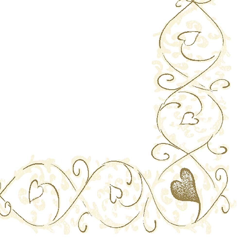 DUNI Dunisoft Serviette 40x40 cm 1/4F. Tesoro