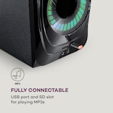 thumbnail of Areal 825 5.1 Lautsprechersystem 200 W RMS BT USB SD AUX Fernbedienung Schwarz