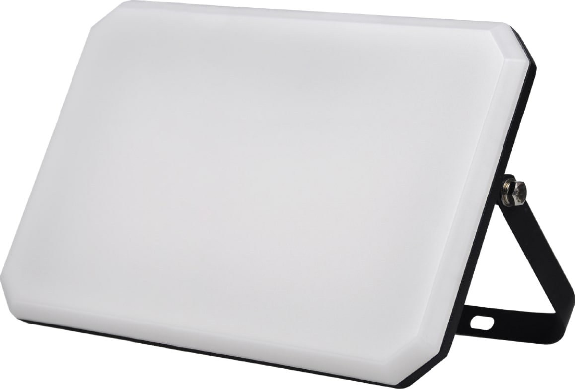 LED-Projektor Schwarz 230V 150W 4000K Abdeckung milchig 15000lm 321x222x34,5 mm