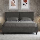 thumbnail of Letto Matrimoniale contenitore doppia alzata imbottito 160x210 microfibra grigio Sleeper