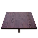 thumbnail of Set Bistrotisch 2x Esszimmerstuhl HWC-H10d, Stuhl Tisch Küchenstuhl Gastronomie MVG ~ schwarz-braun, Tisch dunkelbraun