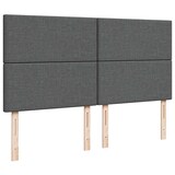 thumbnail of vidaXL Ottoman-Bett mit Matratze & LEDs Dunkelgrau 160x200 cm Stoff