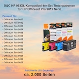 thumbnail of D&C HP 963XL Kompatibel 4er-Set Tintenpatronen für HP OfficeJet Pro 9012 Serie