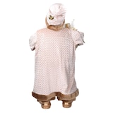 thumbnail of Vacchetti Babbo natale in tessuto con lanterna oro cmh80