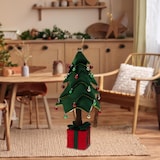 thumbnail of WellHome - Árbol de Navidad luminoso con 25 LEDs y base en forma de regalo 25x25x70cm