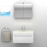 thumbnail of Badmöbel Set Gently 3 V1 Weiß MDF Waschtisch 70cm mit 1x 5W LED / Energiebox