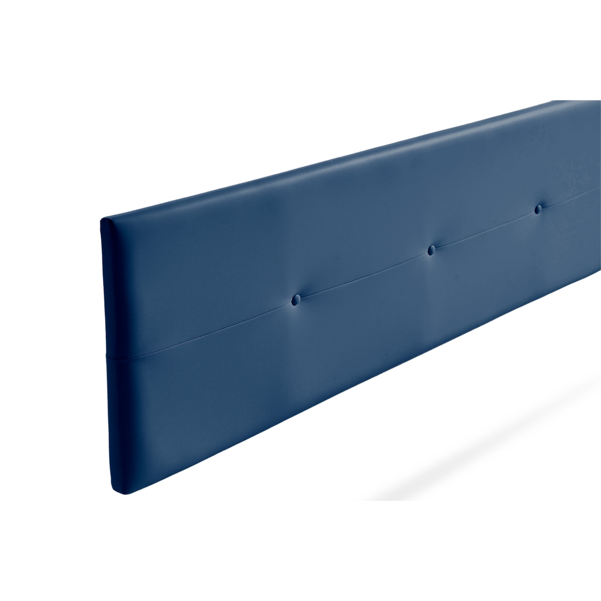 Testiera Imbottita NAPOLI Similpelle 100x50x5 cm - Blu Scuro - Moonia