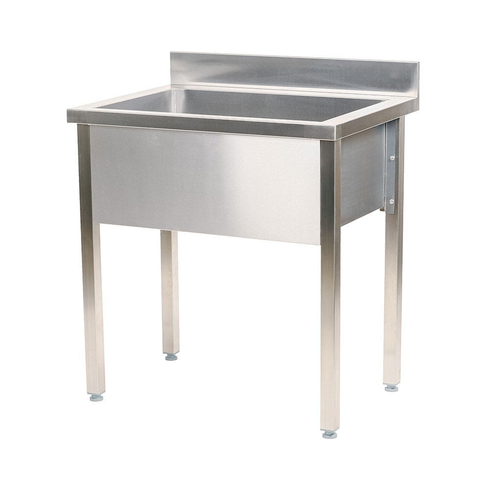 Romux® Fregadero con Seno Profundo de Acero Inoxidable 1200x600x850 mm Desmontable | Pica Industrial con patas | Pila Lavadero para Cocina