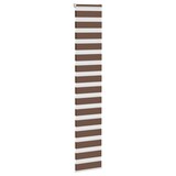 thumbnail of vidaXL Doppelrollo Braun 45x200 cm Stoffbreite 40,9 cm Polyester
