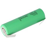 thumbnail of INR18650-25R 2500mAh 3,6V - 3,7V ungeschützt mit Lötfahne U Form, 64,85x18,3mm