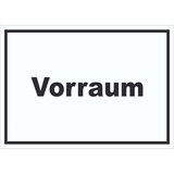 thumbnail of Vorraum Schild mit Text Diele Vorzimmer waagerecht A0 (841x1189mm)
