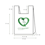 thumbnail of MONOUSO - Herbruikbaar Plastic Hemddraagtassen 35x50cm 50µm (100 stuks)