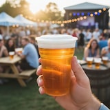 thumbnail of 1200 PP Ausschankbecher transparent 16 oz/450 ml 0,4 l Füllstrich