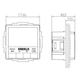 thumbnail of Eberle Controls UP-Uhrenthermostat UTE4800R-RAL9010-G55 527810455504