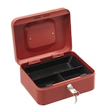 thumbnail of ARREGUI Elegant C9224 Cassetta di sicurezza con chiave | Cassetta Portavalori in acciaio con vassoio Portamonete | Cassaforte portatile 20 cm | Rossa