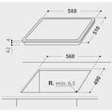 thumbnail of PRIVILEG PCTAC K6042 IN Glaskeramik Elektro Kochfeld Breite 58 cm autark
