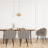 thumbnail of Schalenstuhl / Polsterstuhl SCALLORE Muschelform Stoff grau hjh LIVING