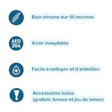 thumbnail of MIRROR Plaque Au Chrome A Gaz Avec Commandes Mecaniques - 1000X647X405 - 3 Zones - Surface Grill 900X500 - 29Kw ZONE3