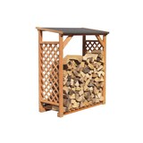 thumbnail of Abri bûches en bois coloris miel Simple Ideanature