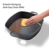 thumbnail of STONELINE® Servierpfanne 28 x 28 cm mit Aroma Glasdeckel, Eckpfanne antihaftbeschichtet, Induktion und backofengeeignet