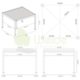 thumbnail of Weide E-Deluxe | elektrische Pergola mit LED | Voll Aluminium | 3,6 x 4 M | motorisiertes Lamellendach anthrazit