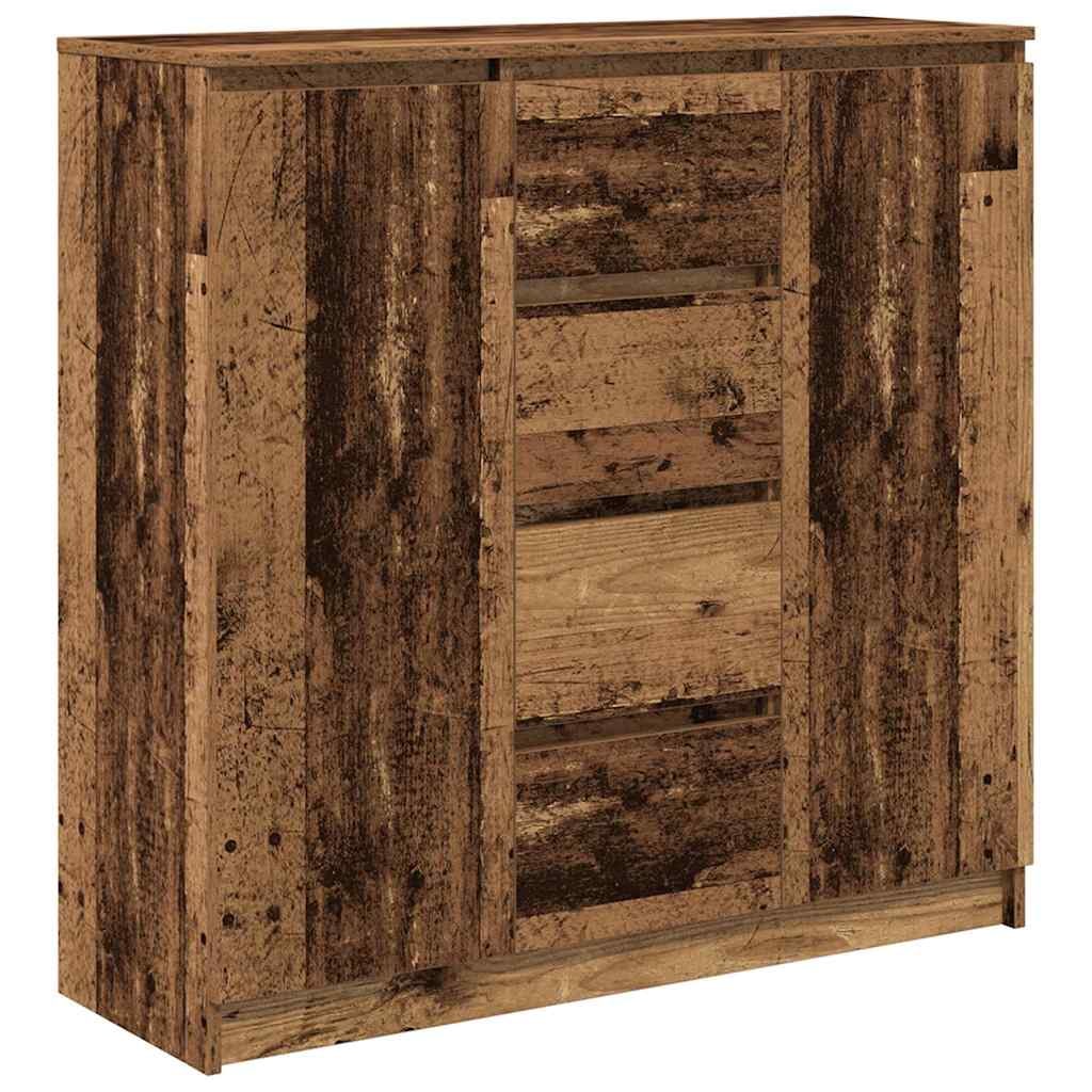 vidaXL Sideboard mit Schubladen Altholz-Optik 100,5x35x98,5 cm