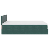 thumbnail of vidaXL Ottoman-Bett mit Matratze Dunkelgrün 140x190 cm Samt