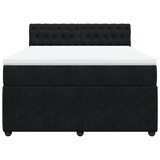 thumbnail of vidaXL Boxspringbett mit Matratze Schwarz 160x200 cm Samt