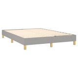thumbnail of vidaXL Boxspringbett mit Matratze & LED Hellgrau 140x200 cm Stoff