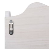 thumbnail of Décoshop26 - Appendiabiti/mensola da parete in legno bianco con 4 ganci 50x10x30 cm Legno DEC024214