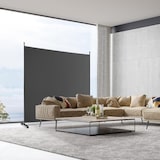 thumbnail of COSTWAY Separador de ambientes de 184 x 184 cm con ruedas, pantalla de una sola pieza, tabique plegable, fabricado en tela (gris)