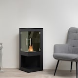 thumbnail of Moritz Ethanol Kamin Wandkamin I 95 x 58 x 39 cm Eckkamin I 1 Liter Brenner I Bioethanol Kamin I Bio Ethanol Kaminofen Indoor Outdoor I Innen Außen