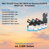 thumbnail of D&C TK-5230 Toner Set CMYK für Kyocera ECOSYS M5521cdn - Kompatibel