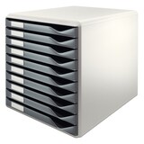 thumbnail of Buc para formularios 10 cajones Leitz, gris oscuro/gris