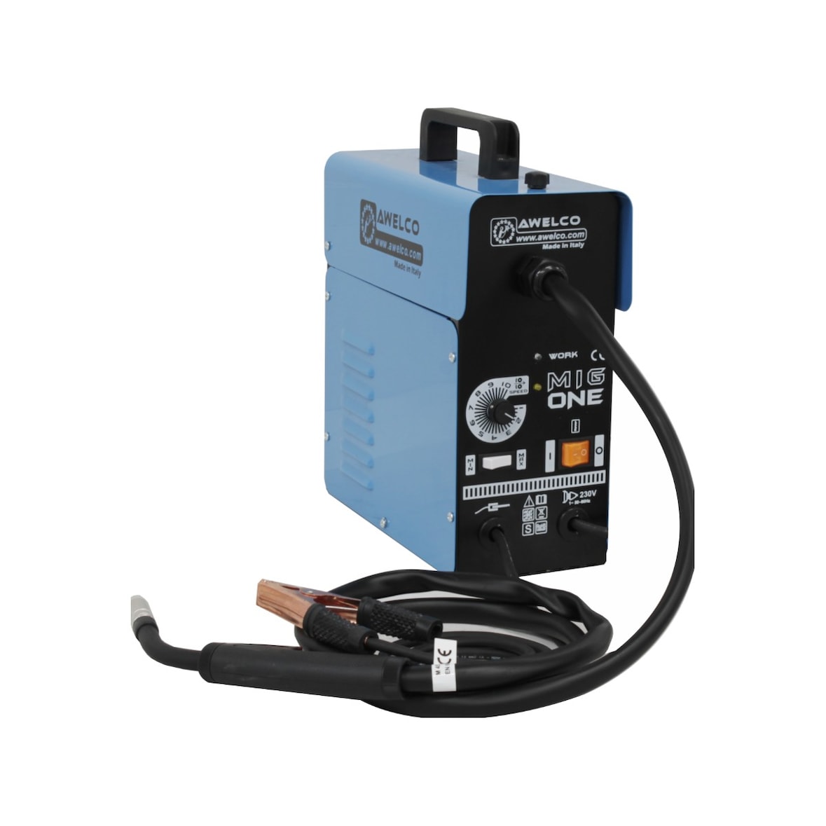 Mig one draagbaar gasvrij lasapparaat + gevulde draad + AWELCO accessoires