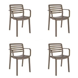 thumbnail of garbar WIND Set 4 Silla Con Brazos Interior, Exterior Chocolate